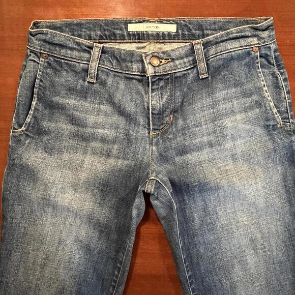 Joe's Jeans Harvey Wash Bermuda Shorts Blue Denim Size 27 Stretch Walking Shorts - Picture 3 of 15